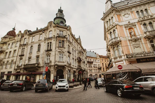 Lviv Ukraine November 2017 Lviv City Architecture — Stockfoto