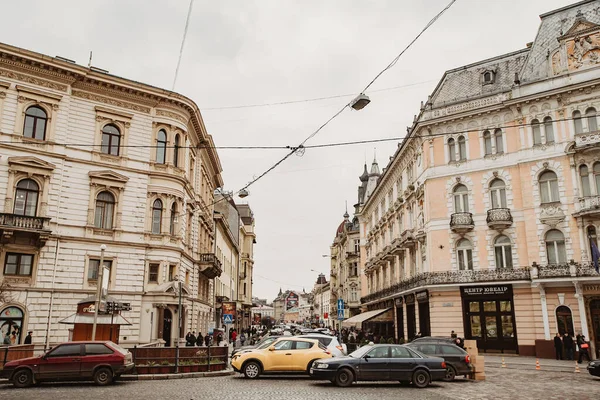 Lviv Ukraine November 2017 Lviv City Architecture — Stockfoto