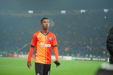 Kharkiv, Ukraine - February 20, 2020: Marcos Antonio after match Europa League Shakhtar - Benfica