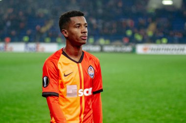 Kharkiv, Ukraine - February 20, 2020: Marcos Antonio after match Europa League Shakhtar - Benfica