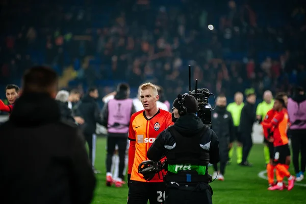 Kharkiv Ucrania Febrero 2020 Viktor Kovalenko Después Del Partido Europa — Foto de Stock