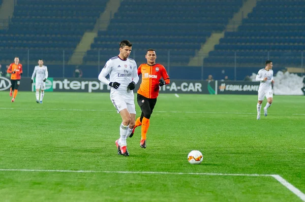 Kharkiv Ukraine February 2020 Ruben Dias Alan Patrik Match Europa — Stock Fotó