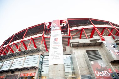 Lizbon, Portekiz - 27 Şubat 2020: Avrupa Ligi maçından önce Estadij Da Luz