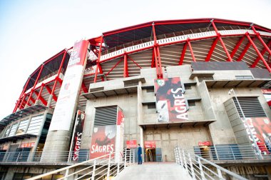 Lizbon, Portekiz - 27 Şubat 2020: Avrupa Ligi maçından önce Estadij Da Luz