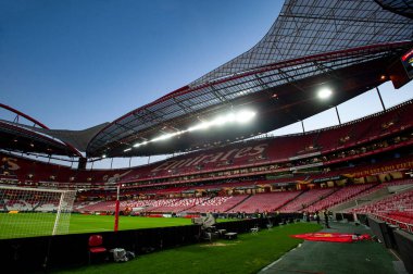 Lizbon, Portekiz - 27 Şubat 2020: Avrupa Ligi maçından önce Estadij Da Luz