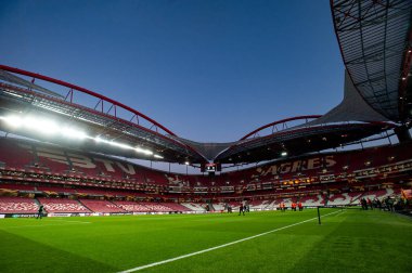 Lizbon, Portekiz - 27 Şubat 2020: Avrupa Ligi maçından önce Estadij Da Luz