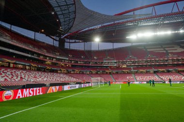 Lizbon, Portekiz - 27 Şubat 2020: Avrupa Ligi maçından önce Estadij Da Luz