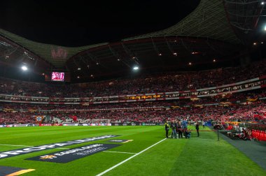Lizbon, Portekiz - 27 Şubat 2020: Avrupa Ligi maçından önce Estadij Da Luz