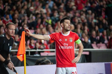 Lizbon, Portekiz - 27 Şubat 2020: Estadio Da Luz 'daki Avrupa Ligi maçı sırasında Pizzi