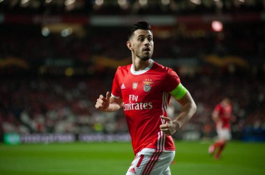 Lizbon, Portekiz - 27 Şubat 2020: Estadio Da Luz 'daki Avrupa Ligi maçı sırasında Pizzi