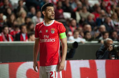 Lizbon, Portekiz - 27 Şubat 2020: Estadio Da Luz 'daki Avrupa Ligi maçı sırasında Pizzi