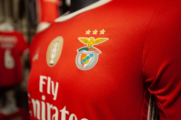 Лісабон Португалія Лютого 2020 Kit Benfica Fan Shop Estadio Luz — стокове фото