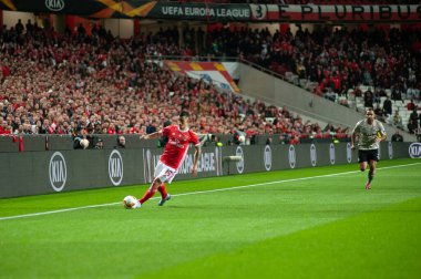 Lizbon, Portekiz - 27 Şubat 2020: Estadio Da Luz 'daki Avrupa Ligi maçında Chiquinho