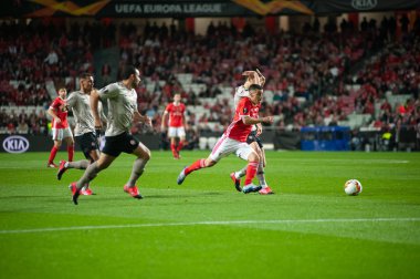 Lizbon, Portekiz - 27 Şubat 2020: Estadio Da Luz 'daki Avrupa Ligi maçında Chiquinho