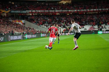 Lizbon, Portekiz - 27 Şubat 2020: Estadio Da Luz 'daki Avrupa Ligi maçında Chiquinho