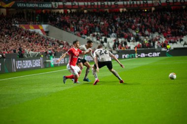 Lizbon, Portekiz - 27 Şubat 2020: Estadio Da Luz 'daki Avrupa Ligi maçında Chiquinho