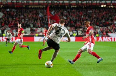 Lizbon, Portekiz - 27 Şubat 2020: Estadio Da Luz 'daki Avrupa Ligi maçında Chiquinho