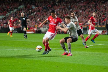 Lizbon, Portekiz - 27 Şubat 2020: Estadio Da Luz 'daki Avrupa Ligi maçında Chiquinho