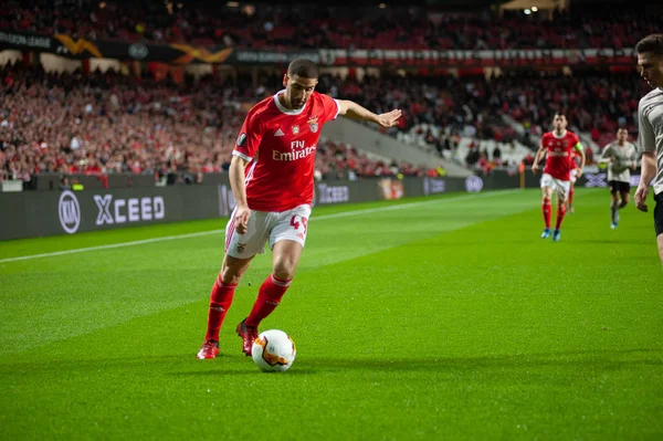 Lizbon, Portekiz - 27 Şubat 2020: Estadio Da Luz 'daki Avrupa Ligi maçında Taarabt