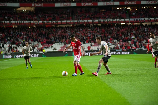 Lisbonne Portugal Février 2020 Chiquinho Pendant Match Europa League Sur — Photo