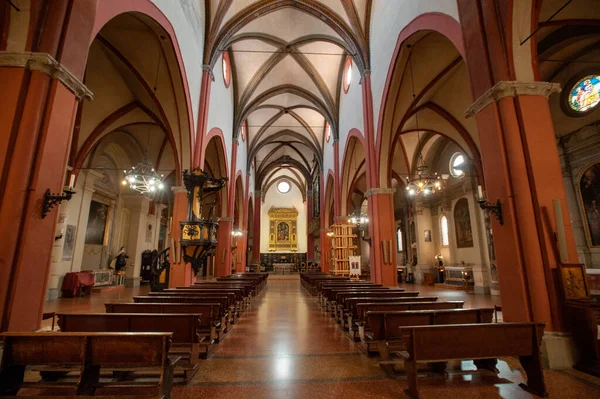 Bologna Italy September 2019 Interior Basilica San Martino — Stock Photo, Image