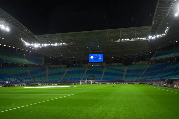 Leipzig, Almanya - 20 Mart 2020: Leipzig Arena Tottenham maçından önce
