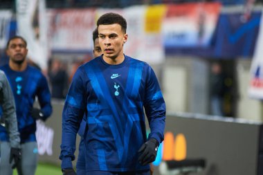 Leipzig, Almanya - 20 Mart 2020: Leipzig-Tottenham maçında Dele Bamidele Jermaine Alli 