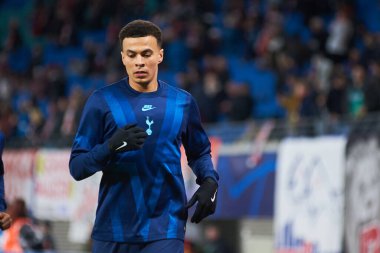 Leipzig, Almanya - 20 Mart 2020: Leipzig-Tottenham maçında Dele Bamidele Jermaine Alli 