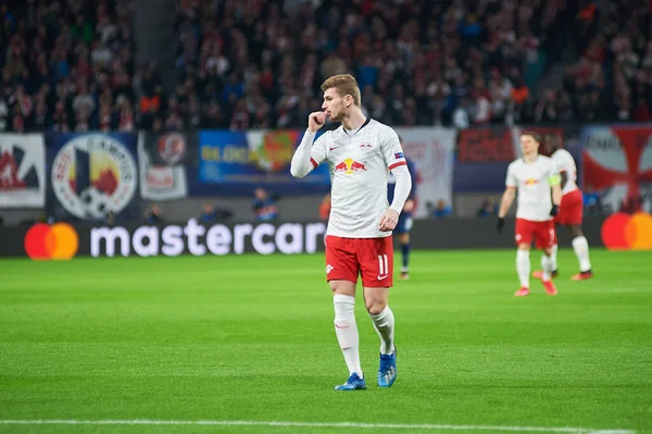 Leipzig Alemanha Março 2020 Timo Werner Durante Partida Leipzig Tottenham — Fotografia de Stock