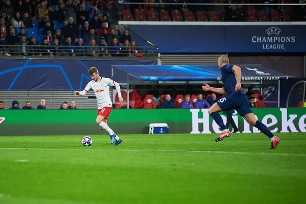Lipcse Németország 2020 Március Timo Werner Lipcsei Lipcse Tottenham Mérkőzésen — Stock Fotó