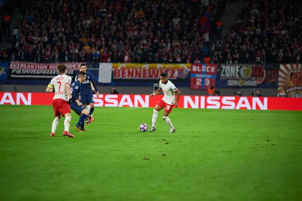 Leipzig Alemanha Março 2020 Christopher Nkunku Sabizer Celso Durante Partida — Fotografia de Stock