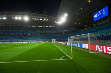 Leipzig, Almanya - 20 Mart 2020: Leipzig Arena UEFA Şampiyonlar Ligi - Tottenham maçı sırasında