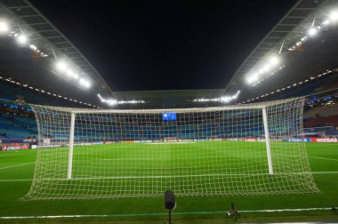 Leipzig, Almanya - 20 Mart 2020: Leipzig Arena UEFA Şampiyonlar Ligi - Tottenham maçı sırasında