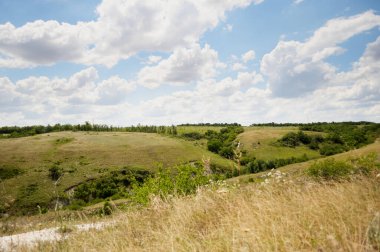 Bulutlar ve Donbass 'ın doğası. Steppe doğa.