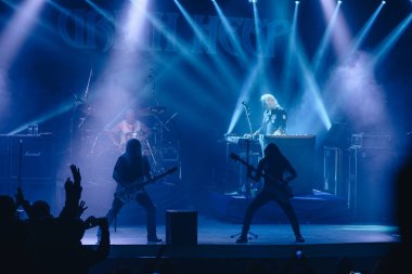 Kharkiv, Ukrayna - 27 Nisan 2017: Uriah Heep canlı yayın