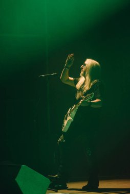 Kharkiv, Ukrayna - 27 Nisan 2017: Uriah Heep 'ten Mick Box