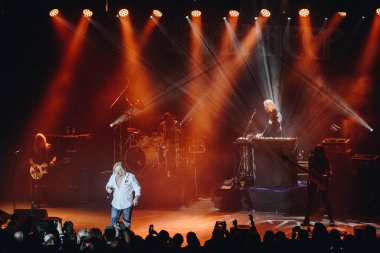 Kharkiv, Ukrayna - 27 Nisan 2017: Uriah Heep canlı yayın