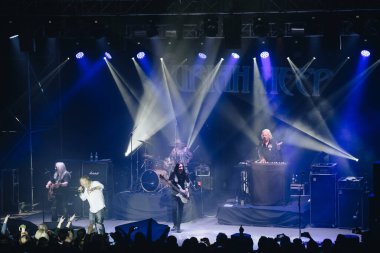 Kharkiv, Ukrayna - 27 Nisan 2017: Uriah Heep canlı yayın