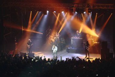 Kharkiv, Ukrayna - 27 Nisan 2017: Uriah Heep canlı yayın