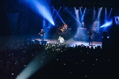 Kharkiv, Ukrayna - 27 Nisan 2017: Uriah Heep canlı yayın