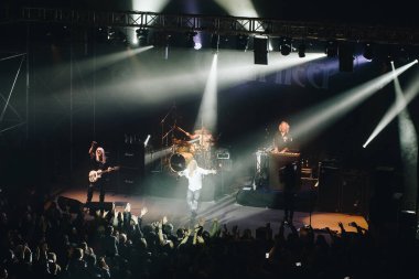 Kharkiv, Ukrayna - 27 Nisan 2017: Uriah Heep canlı yayın