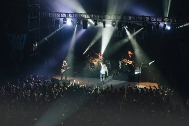 Kharkiv, Ukrayna - 27 Nisan 2017: Uriah Heep canlı yayın