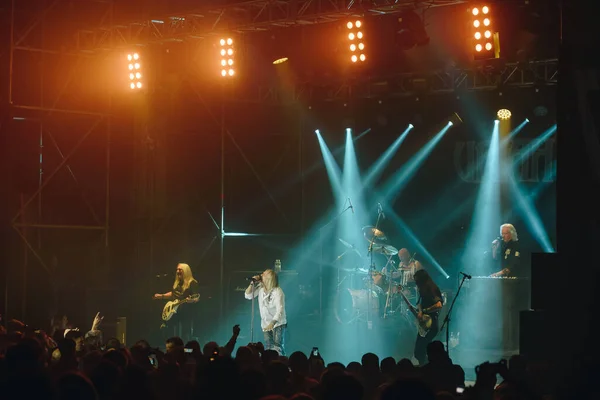 乌克兰哈尔科夫 2017年4月27日 Uriah Heep现场表演 — 图库照片