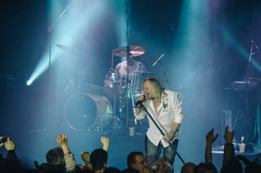 Kharkiv, Ukrayna - 27 Nisan 2017: Uriah Heep 'ten Bernie Shaw