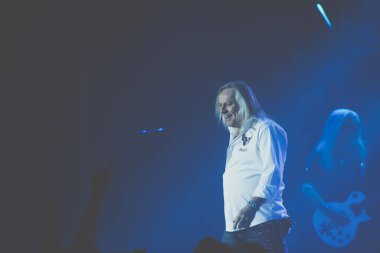 Kharkiv, Ukrayna - 27 Nisan 2017: Uriah Heep 'ten Bernie Shaw