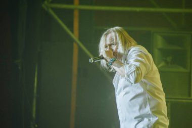 Kharkiv, Ukrayna - 27 Nisan 2017: Uriah Heep 'ten Bernie Shaw