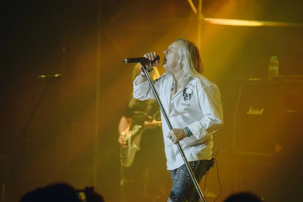 Kharkiv Ucrânia Abril 2017 Bernie Shaw Uriah Heep — Fotografia de Stock