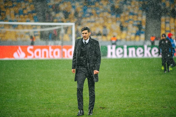 Kiev Ucrânia Dezembro 2018 Paolo Fonseca Treinador Shakhtar Durante Jogo — Fotografia de Stock