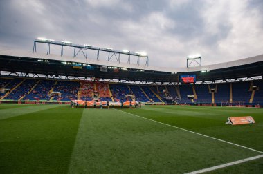 Kharkiv, Ukrayna - 14 Eylül 2019: Ukrayna Premier Ligi Shakhtar Donetsk - Zorya Luhansk maçı