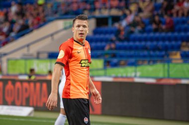 Kharkiv, Ukrayna - 14 Eylül 2019: Yevhen Konoplyanka Ukrayna Premier Ligi Shakhtar Donetsk - Zorya Luhansk maçında